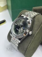 Rolex date just 41 Wimbledon watch for men - Image 3