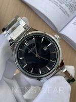Oliya silver-black quartz watch for men.. - Image 3