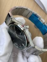 Oliya silver-black quartz watch for men.. - Image 5