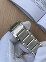 Oliya silver-black quartz watch for men.. - Image 6